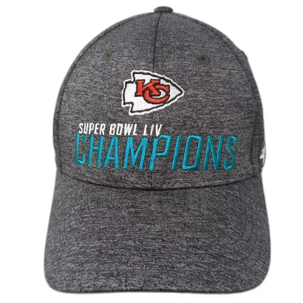 Kansas City Chiefs NFL '47 Super Bowl LIV Champions Gray Strapback Cap One Size